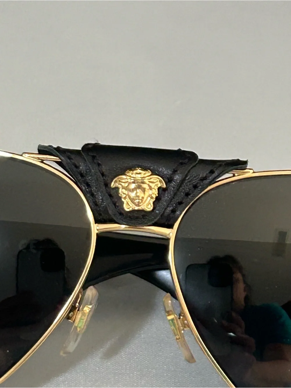 Versace Sunglasses Medusa Hardware Aviator Style Model 2150-Q with Case